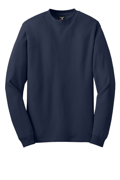 Hanes Beefy-T -  100% Cotton Long Sleeve T-Shirt.  5186