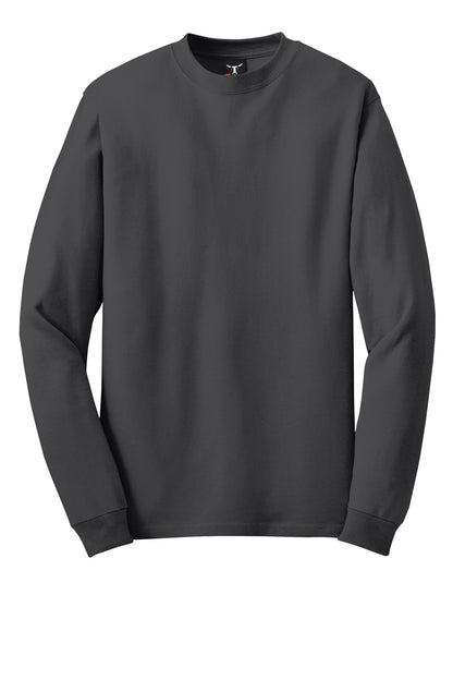 Hanes Beefy-T -  100% Cotton Long Sleeve T-Shirt.  5186