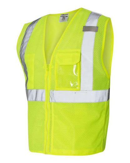 Kishigo Unisex Clear ID Vest with Zipper Closure 4452
