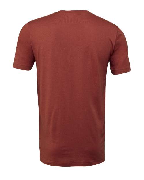 BELLA + CANVAS Jersey Tee 3001 Rust Custom Embroidered Business Logo