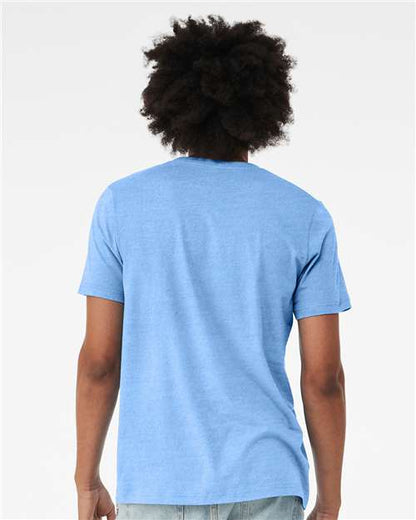 BELLA + CANVAS Jersey Tee 3001 Carolina Blue Custom Embroidered Business Logo