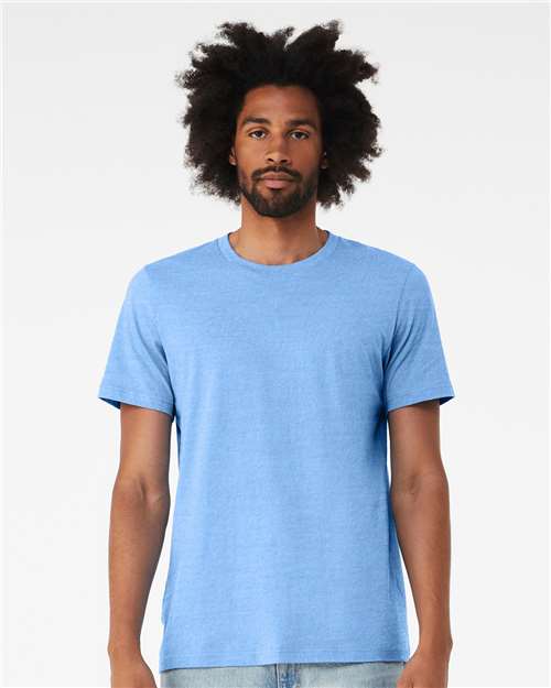 Custom Embroidered  BELLA + CANVAS Jersey Tee 3001 Carolina Blue