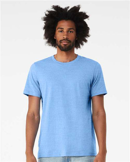 Custom Embroidered  BELLA + CANVAS Jersey Tee 3001 Carolina Blue