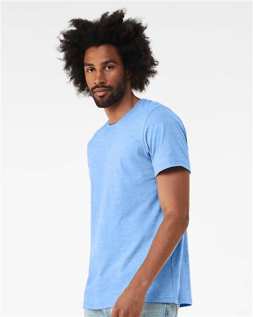 BELLA + CANVAS Jersey Tee 3001 Carolina Blue Custom Embroidered Business Logo