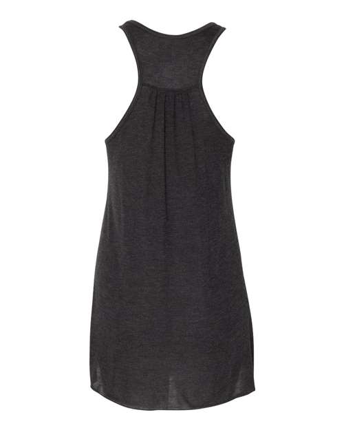 BELLA + CANVAS Women's Flowy Racerback Tank 8800 Black Heather