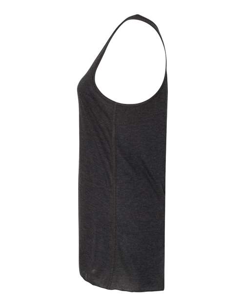 BELLA + CANVAS Women's Flowy Racerback Tank 8800 Black Heather