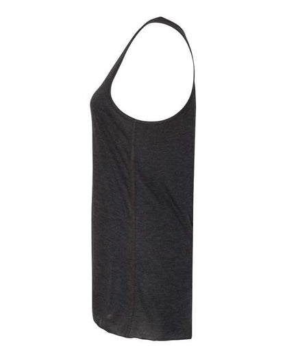 BELLA + CANVAS Women's Flowy Racerback Tank 8800 Black Heather