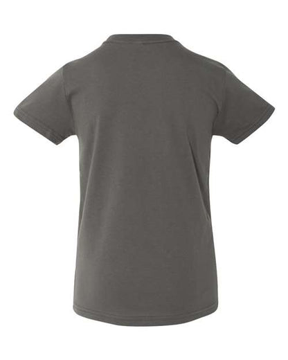BELLA + CANVAS Youth Jersey Tee 3001Y Ash Custom Embroidered Business Logo