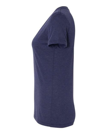 BELLA + CANVAS Triblend V-Neck Short Sleeve Tee 3415 Solid Navy Triblend