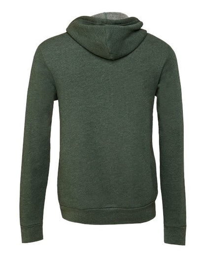BELLA + CANVAS Sponge Fleece Hoodie 3719 Heather Dust Custom Embroidered Business Logo