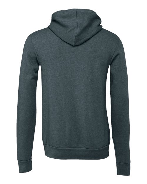 BELLA + CANVAS Sponge Fleece Hoodie 3719 Heather Sand Dune Custom Embroidered Business Logo