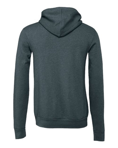 BELLA + CANVAS Sponge Fleece Hoodie 3719 Heather Sand Dune Custom Embroidered Business Logo