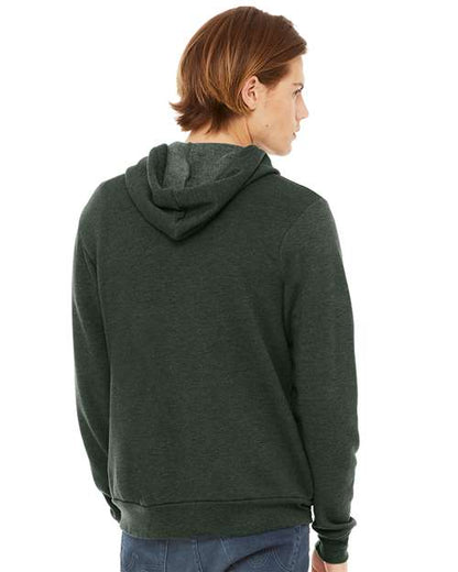 BELLA + CANVAS Sponge Fleece Full-Zip Hoodie 3739 Heather Forest