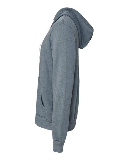 BELLA + CANVAS Sponge Fleece Full-Zip Hoodie 3739 Heather Slate