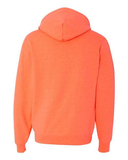 JERZEES NuBlend® Hooded Sweatshirt 996MR Periwinkle Blue Custom Embroidered Business Logo