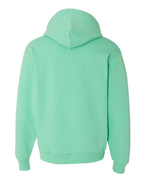 JERZEES NuBlend® Hooded Sweatshirt 996MR Columbia Blue Custom Embroidered Business Logo