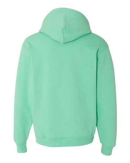 JERZEES NuBlend® Hooded Sweatshirt 996MR Columbia Blue Custom Embroidered Business Logo