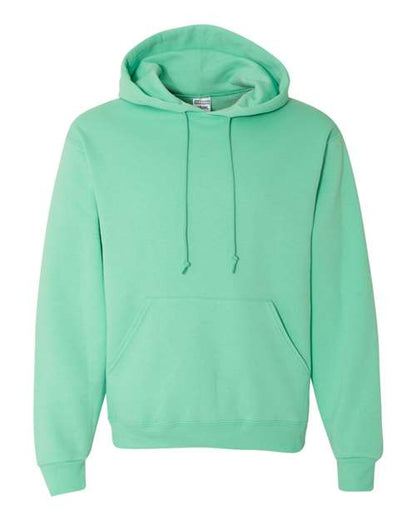 JERZEES NuBlend® Hooded Sweatshirt 996MR Cool Mint Custom Embroidered Business Logo