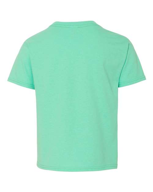 JERZEES Dri-Power® Youth 50/50 T-Shirt 29BR Cool Mint Custom Embroidered Business Logo