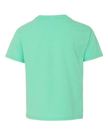 JERZEES Dri-Power® Youth 50/50 T-Shirt 29BR Cool Mint Custom Embroidered Business Logo