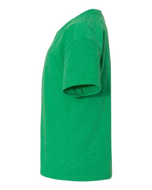 JERZEES Dri-Power® Youth 50/50 T-Shirt 29BR Irish Green Heather Custom Embroidered Business Logo