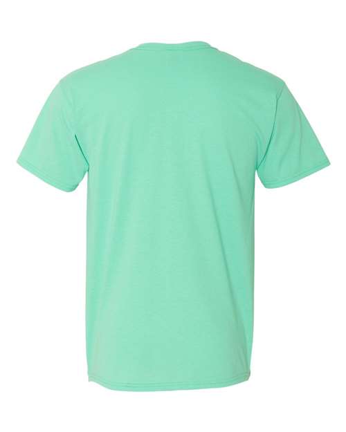 JERZEES Dri-Power® 50/50 T-Shirt 29MR Columbia Blue Custom Embroidered Business Logo
