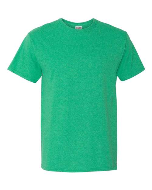 JERZEES Dri-Power® 50/50 T-Shirt 29MR Irish Green Heather Custom Embroidered Business Logo