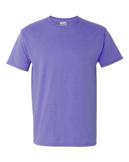 JERZEES Dri-Power® 50/50 T-Shirt 29MR Vintage Heather Red Custom Embroidered Business Logo