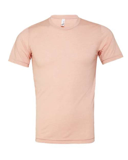 BELLA + CANVAS Triblend Tee 3413 Pale Yellow Triblend Custom Embroidered Business Logo