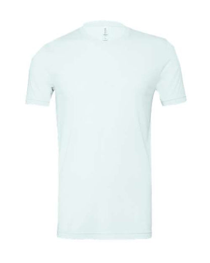 BELLA + CANVAS Triblend Tee 3413 Grey Triblend Custom Embroidered Business Logo