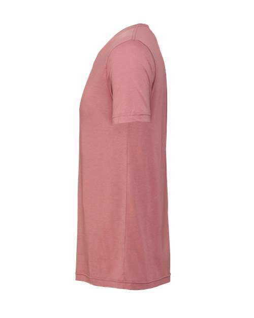 BELLA + CANVAS Triblend Tee 3413 Mauve Triblend Custom Embroidered Business Logo