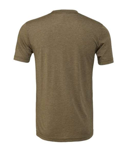 BELLA + CANVAS Triblend Tee 3413 Oatmeal Triblend Custom Embroidered Business Logo