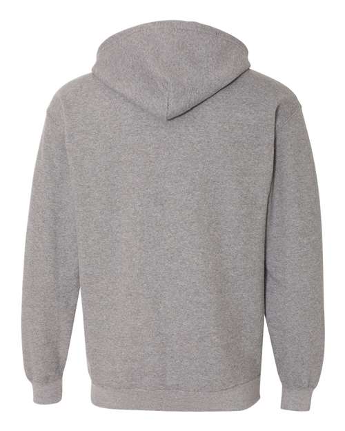 Gildan Heavy Blend™ Full-Zip Hooded Sweatshirt 18600 Graphite Heather Custom Embroidered Business Logo