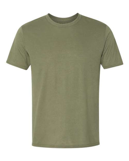 Gildan Performance® T-Shirt 42000 Military Green Custom Embroidered Business Logo