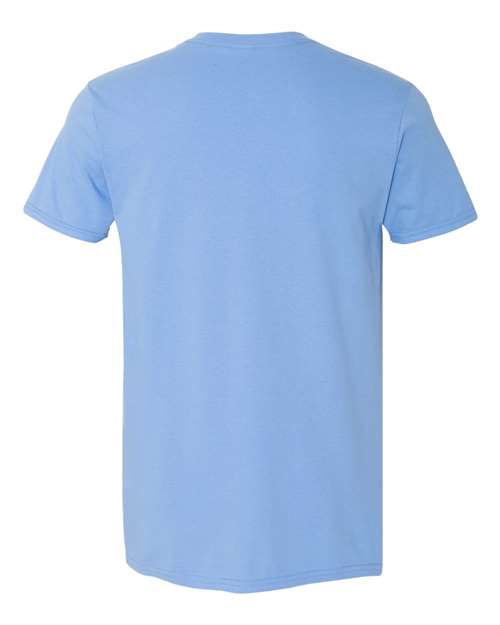 Gildan Softstyle® T-Shirt 64000 Carolina Blue Custom Embroidered Business Logo