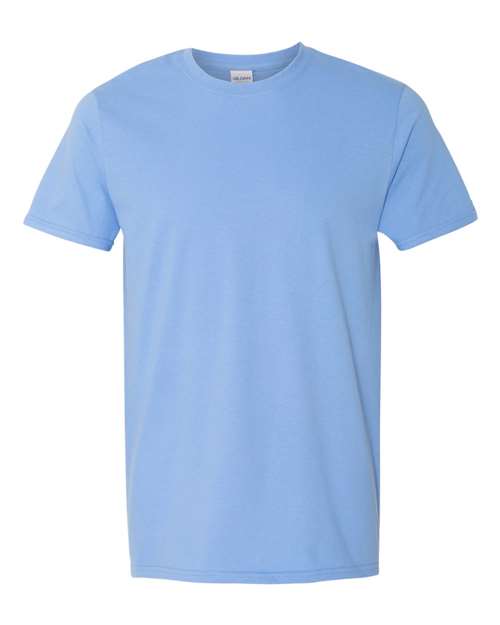 Gildan Softstyle® T-Shirt 64000 Carolina Blue Custom Embroidered Business Logo