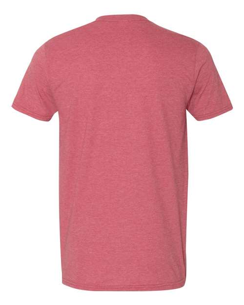 Gildan Softstyle® T-Shirt 64000 Heather Cardinal Red Custom Embroidered Business Logo