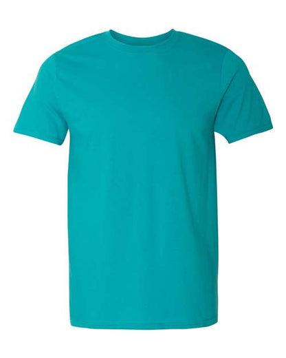 Gildan Softstyle® T-Shirt 64000 Irish Green Custom Embroidered Business Logo