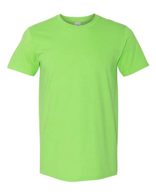 Gildan Softstyle® T-Shirt 64000 Lime Custom Embroidered Business Logo