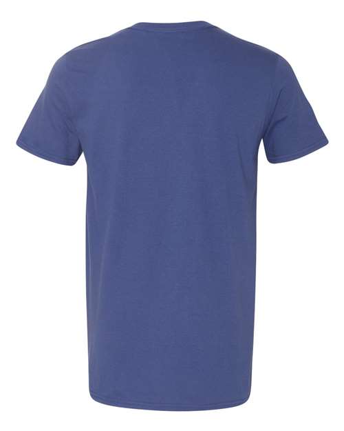 Gildan Softstyle® T-Shirt 64000 Metro Blue Custom Embroidered Business Logo