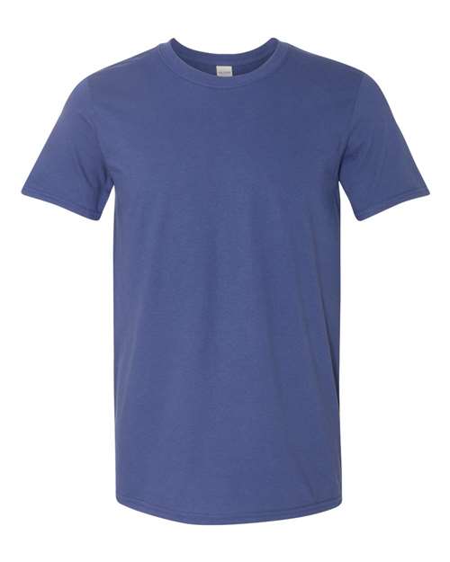 Gildan Softstyle® T-Shirt 64000 Metro Blue Custom Embroidered Business Logo