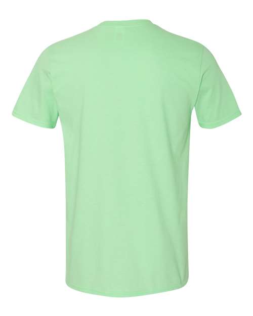 Gildan Softstyle® T-Shirt 64000 Mint Green Custom Embroidered Business Logo