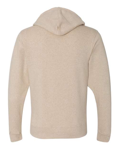 J. America Triblend Fleece Hooded Sweatshirt 8871 Oatmeal Triblend