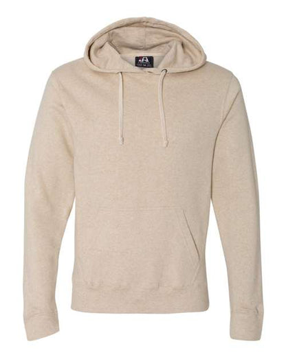 J. America Triblend Fleece Hooded Sweatshirt 8871 Oatmeal Triblend