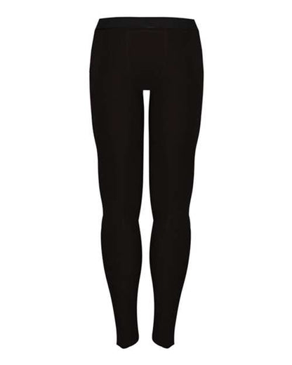 Custom EmbroideredBadger Men's Compression Full-Length Tights 4503 Black