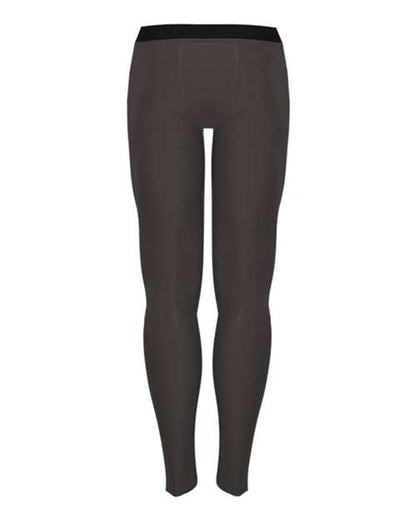 Custom EmbroideredBadger Men's Compression Full-Length Tights 4503 Graphite