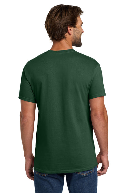Custom Embroidered Hanes - Essential-T 100%  Cotton T-Shirt.  5280,Athletic Dark Green