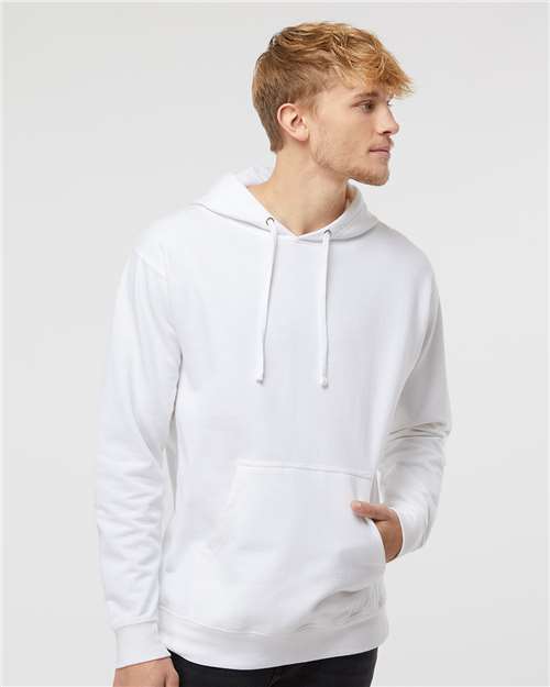 Independent Trading Co. Midweight Hooded Sweatshirt SS4500 Storm Blue Custom Embroidered Business Logo
