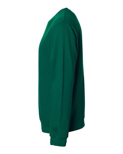 Independent Trading Co. Midweight Crewneck Sweatshirt SS3000 Classic Navy Heather Custom Embroidered Business Logo