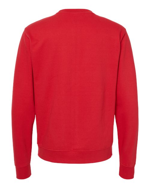 Independent Trading Co. Midweight Crewneck Sweatshirt SS3000 Red Custom Embroidered Business Logo